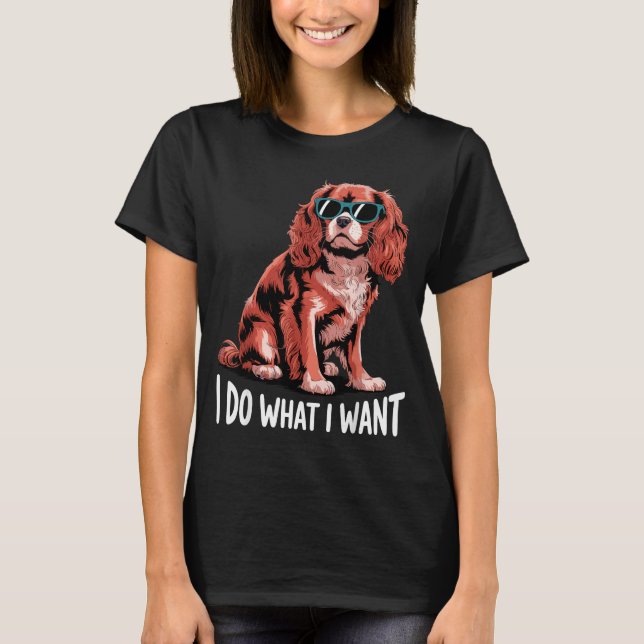 Cavalier King Charles Art For Men Women Cavalier S T-Shirt (Front)