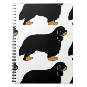 Cavalier King Charles black and tan silo Notebook