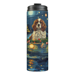 Cavalier King Charles Christmas Festive Voyage Thermal Tumbler