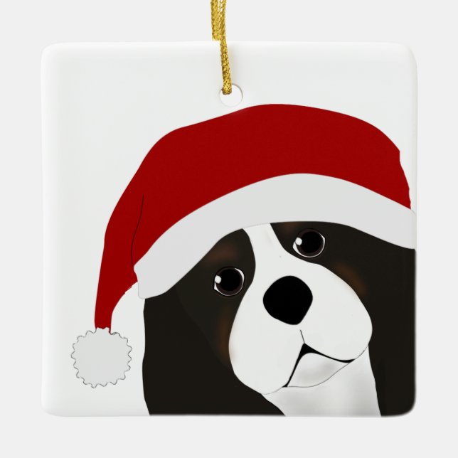 Cavalier King charles Christmas Ornament (Front)