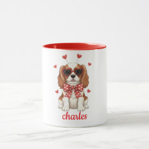 Cavalier King Charles dog mug Valentines day 2026