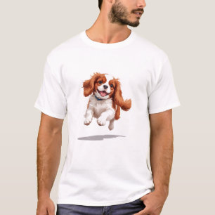 Cavalier King Charles Happy Playful Fun Jumping T-Shirt