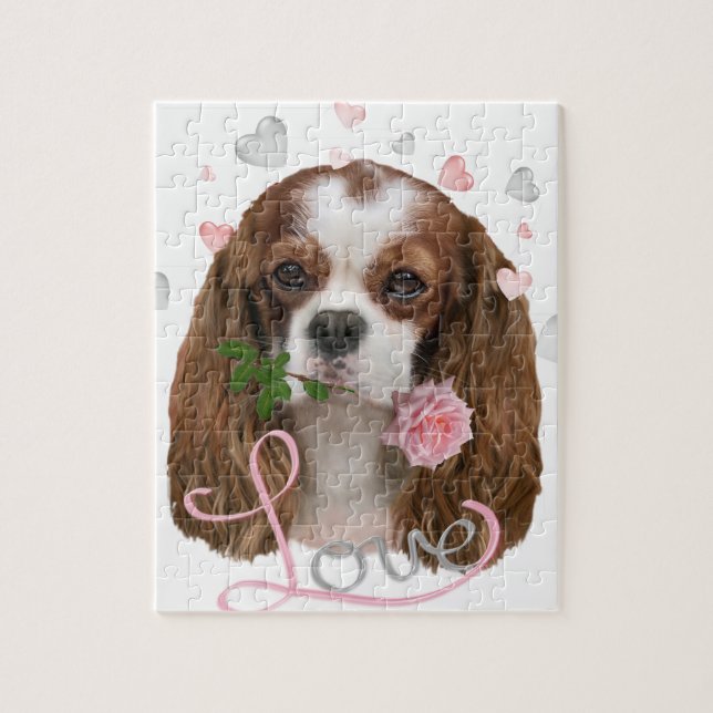 Cavalier King Charles Love Jigsaw Puzzle (Vertical)