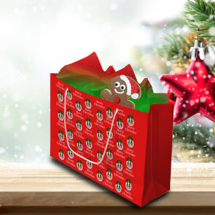 Cavalier King Charles Merry Christmas Gift Bag