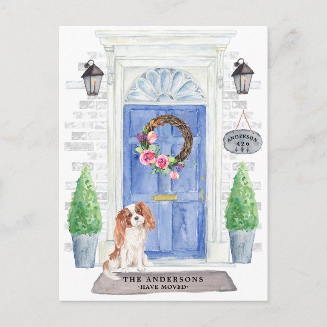 Cavalier King Charles Moving Announcement Postcard (Front)