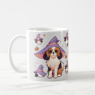 Cavalier King Charles pastel witch hat halloween Coffee Mug