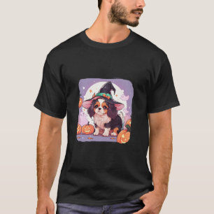 Cavalier King Charles pastel witch hat halloween T-Shirt
