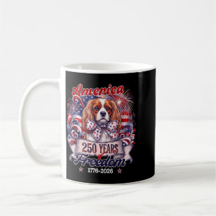 Cavalier King Charles Patriotic Aamerica 250 Years Coffee Mug