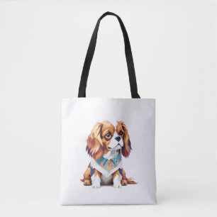 Cavalier King Charles Playful Adorable Fun Animal  Tote Bag