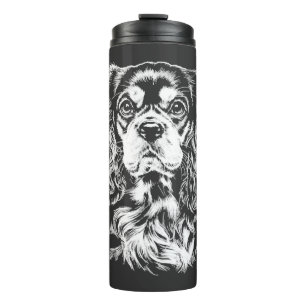 Cavalier King Charles Portrait Minimalist Apparel Thermal Tumbler