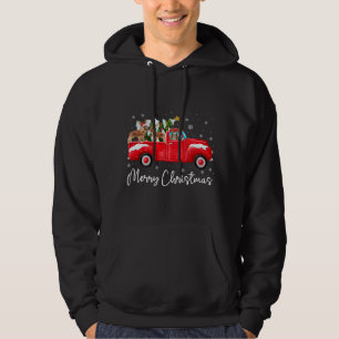 Cavalier King Charles Red Truck Christmas Santa Xm Hoodie