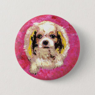 Cavalier King Charles Spaniel 6 Cm Round Badge