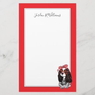 Cavalier King Charles Spaniel Add Your Name Stationery