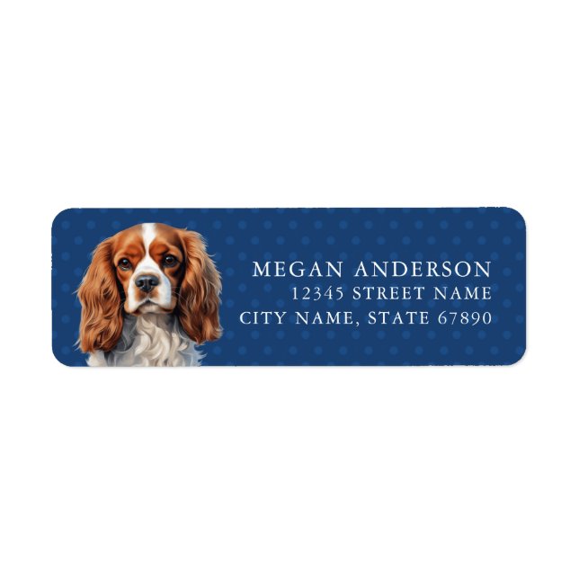 Cavalier King Charles Spaniel Address Labels (Front)