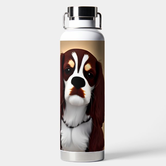 cavalier king charles spaniel AI1 Water Bottle (Back)