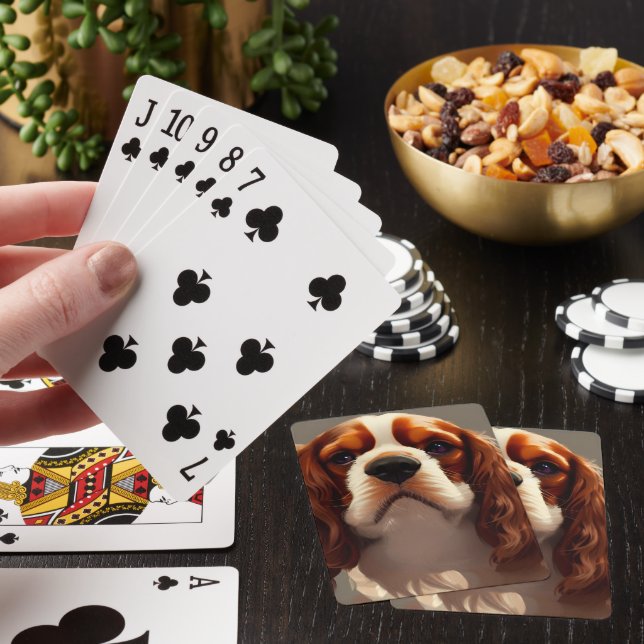 Cavalier King Charles Spaniel AI5 Playing Cards (In Situ)
