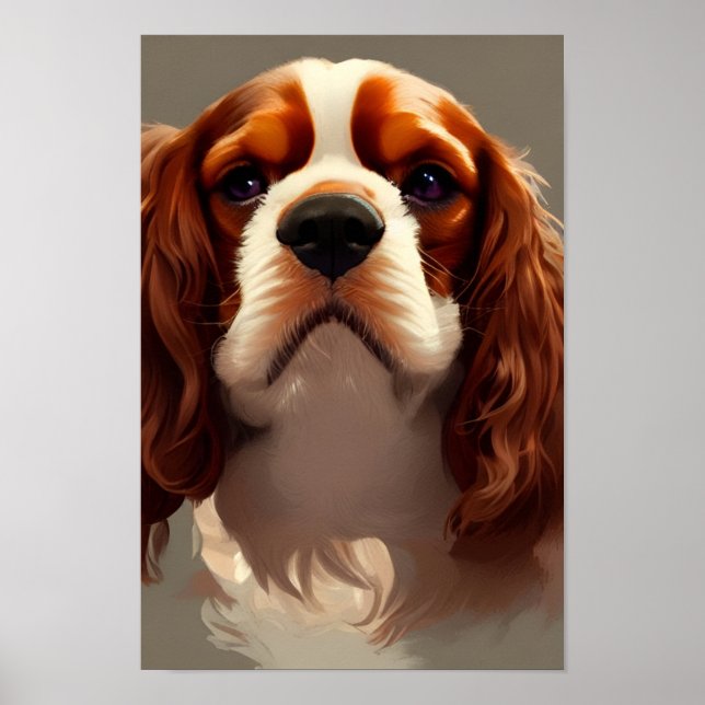 Cavalier King Charles Spaniel AI5 Poster (Front)