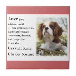 Cavalier King Charles Spaniel Art Love Is Ceramic Tile