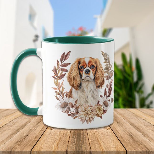 Cavalier King Charles Spaniel Autumn Wreath Mug (Creator Uploaded)
