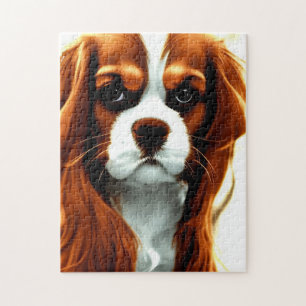 cavalier king charles spaniel blenheim anime jigsaw puzzle