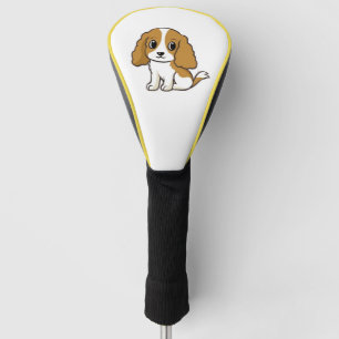 cavalier king charles spaniel blenheim cartoon golf head cover
