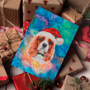 Cavalier King Charles Spaniel Breed Dog Christmas Holiday Postcard
