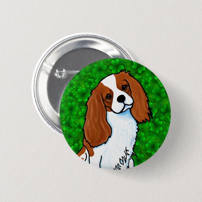 Cavalier King Charles Spaniel Button (Front & Back)