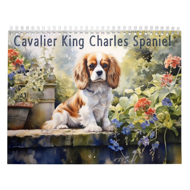 Cavalier King Charles Spaniel Calendar, any year Calendar (Cover)