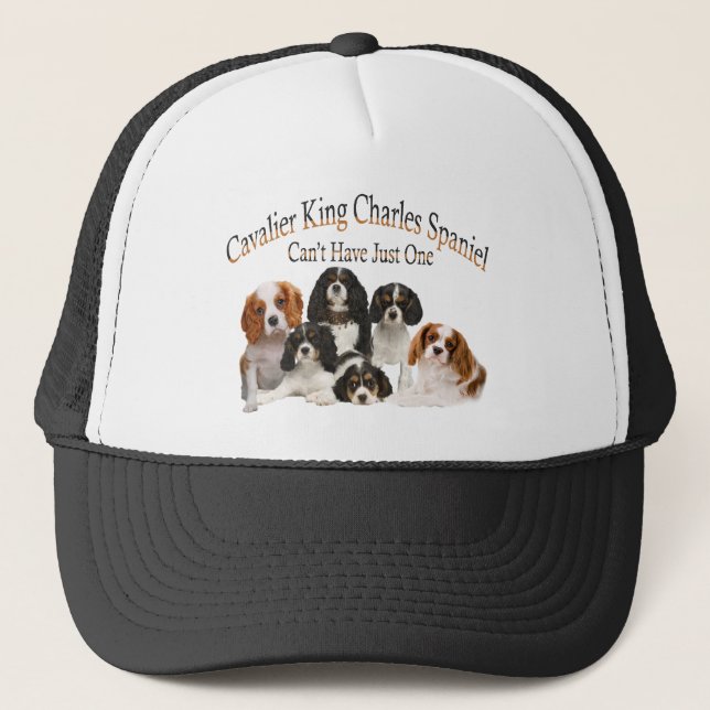 Cavalier King Charles Spaniel Can't Have Just One Trucker Hat (Front)