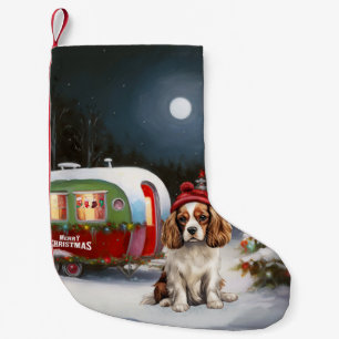 Cavalier King Charles Spaniel Caravan Christmas  Small Christmas Stocking