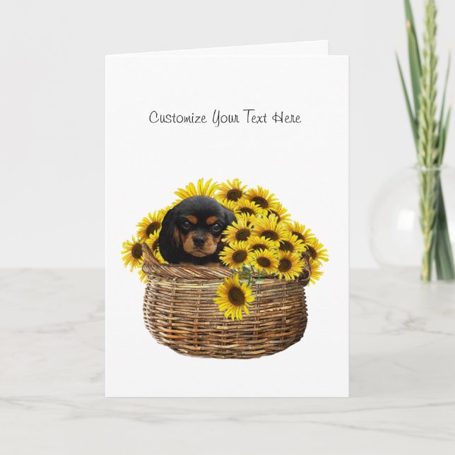 Cavalier King Charles Spaniel Card (Front)
