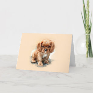 Cavalier King Charles Spaniel Card
