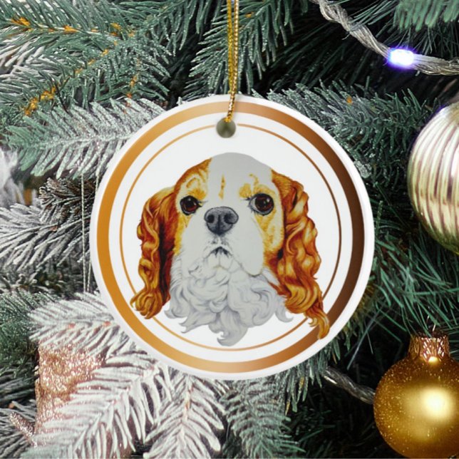 Cavalier King Charles Spaniel Ceramic Ornament (Creator Uploaded)