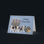 Cavalier King Charles Spaniel Chanukah Card Menora<br><div class="desc">Remembering family and friends during the Chanukah season is a wonderful way to keep in touch with the people you love and care about. I created these dog Chanukah cards with love and care and I am sure anyone who loves dogs will be delighted to receive them. You do have...</div>
