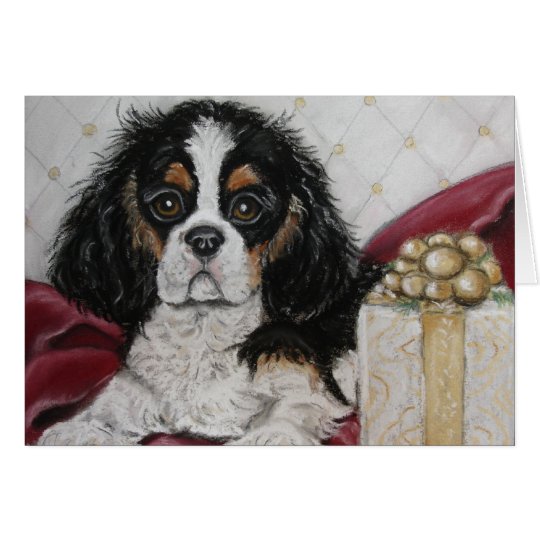 Cavalier King Charles Spaniel Christmas card