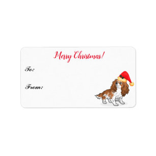 Cavalier King Charles Spaniel Christmas Gift Tag