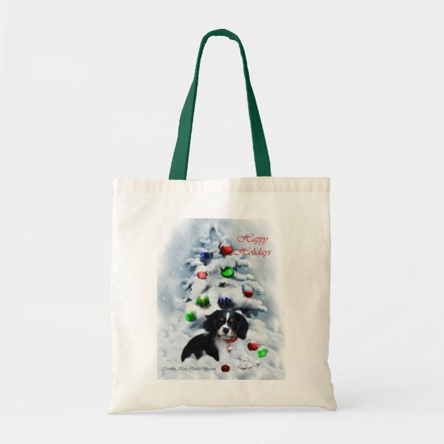 Cavalier King Charles Spaniel  Christmas Gifts Tote Bag (Front)