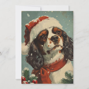 Cavalier King Charles Spaniel Christmas  Holiday Card