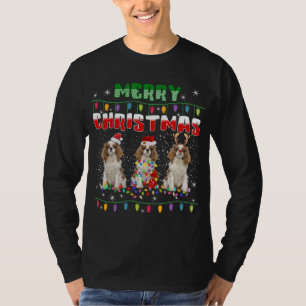Cavalier king charles spaniel Christmas Lights Dog T-Shirt