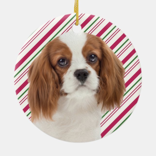 Cavalier King Charles Spaniel Christmas Ornament (Back)