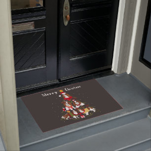 Cavalier King Charles Spaniel Christmas Tree Xmas Doormat