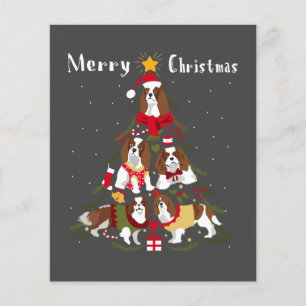 Cavalier King Charles Spaniel Christmas Tree Xmas Flyer