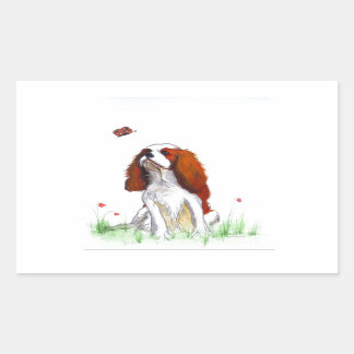 Cavalier King Charles Spaniel CKC Rectangular Sticker