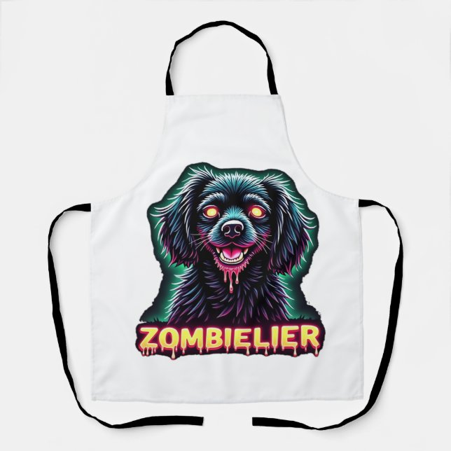 Cavalier King Charles Spaniel CKCS Zombie Dog Hall Apron (Front)