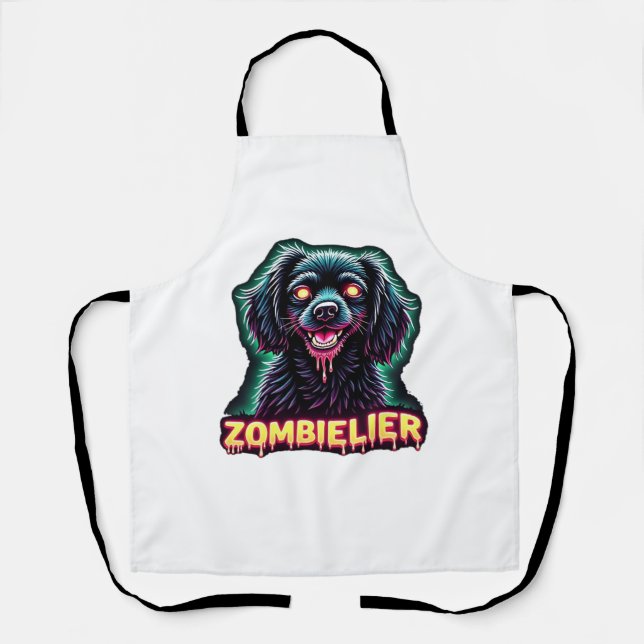 Cavalier King Charles Spaniel CKCS Zombie Dog Hall Apron (Front)