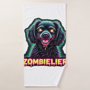 Cavalier King Charles Spaniel CKCS Zombie Dog Hall Bath Towel