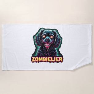 Cavalier King Charles Spaniel CKCS Zombie Dog Hall Beach Towel