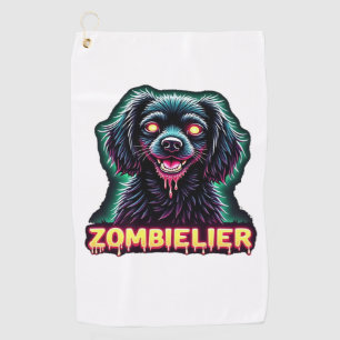 Cavalier King Charles Spaniel CKCS Zombie Dog Hall Golf Towel