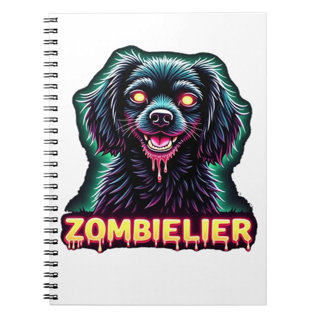 Cavalier King Charles Spaniel CKCS Zombie Dog Hall Notebook (Front)