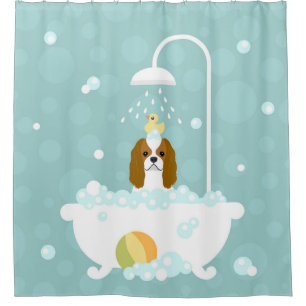 Cavalier King Charles Spaniel Classic Colour Shower Curtain